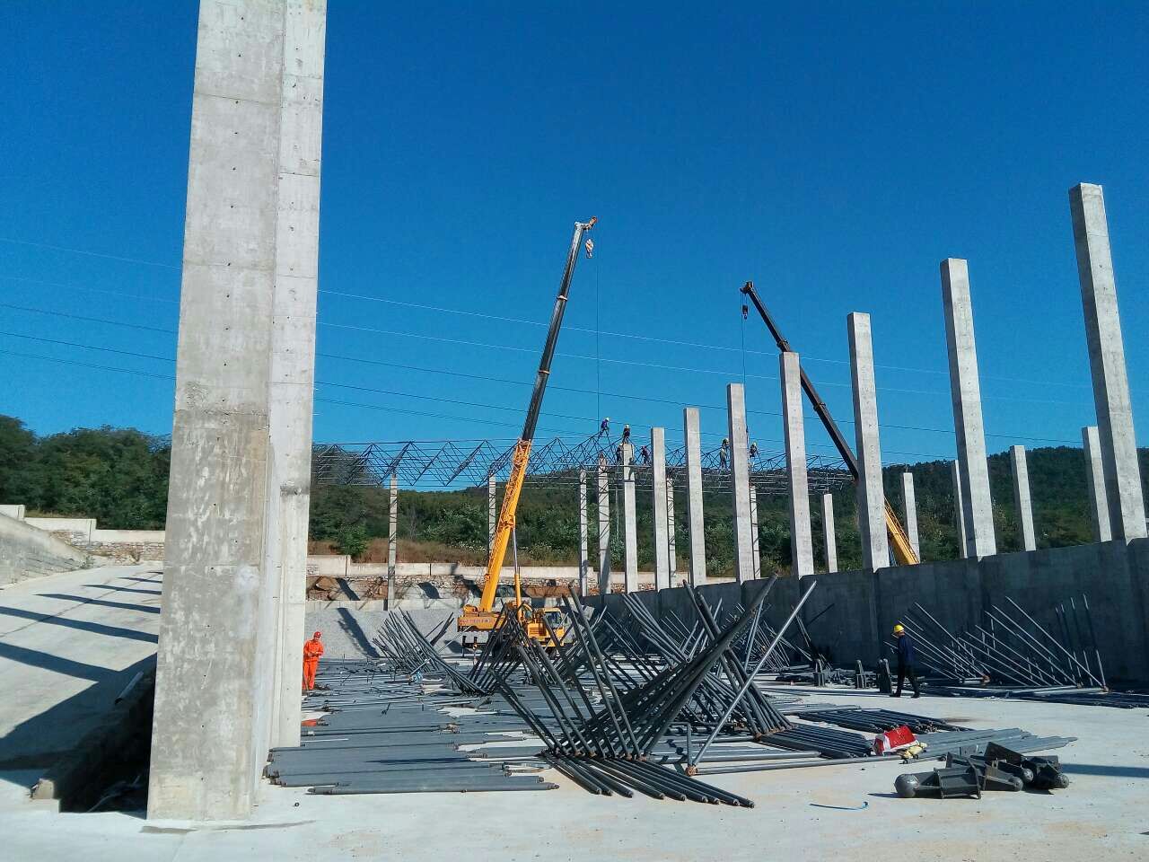 三明搅拌站网架